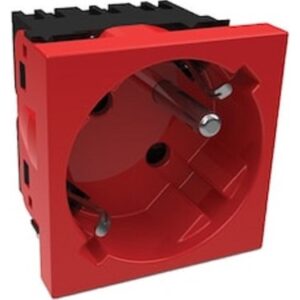 Earthed Socket UPS(child protect) (45 degree) red 45*45