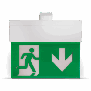 Signalling luminaires for escape routes, compact and flexible