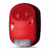 Self-powered sounder/flasher for outdoor installation