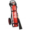 FIRE EXTINGUISHER; TROLLEY, 10 KG, CO₂, RAL3000 PAINTED